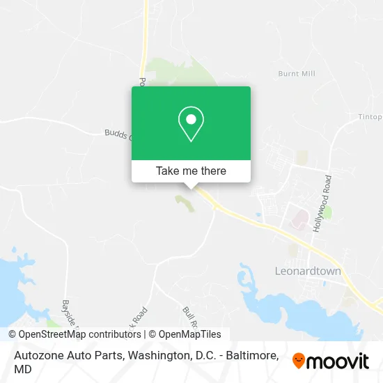 Autozone Auto Parts map