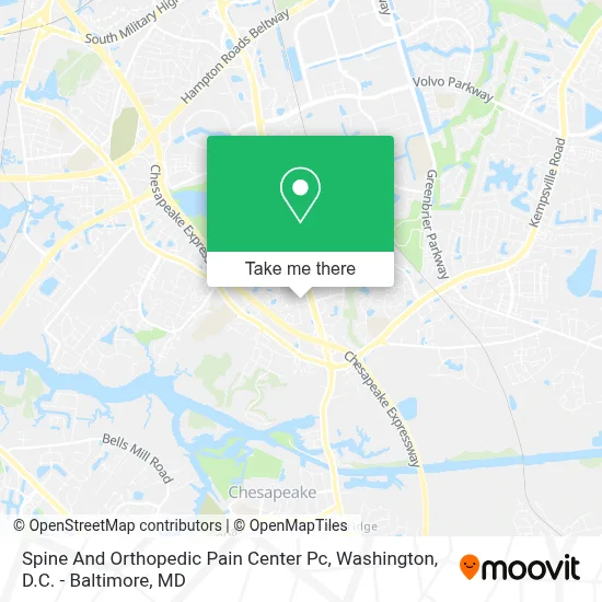 Spine And Orthopedic Pain Center Pc map
