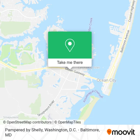 Pampered by Shelly map