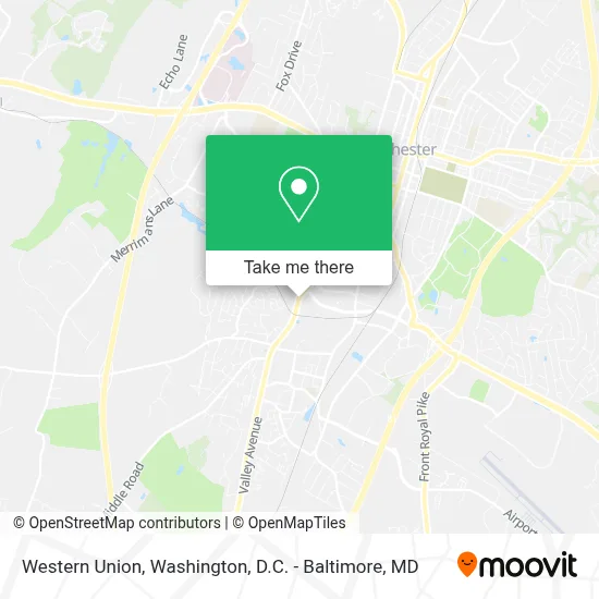Western Union map
