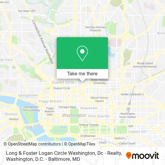 Long & Foster Logan Circle Washington, Dc - Realty map
