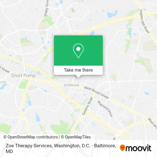 Zoe Therapy Services map