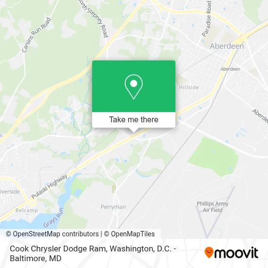 Cook Chrysler Dodge Ram map