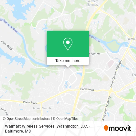 Walmart Wireless Services map