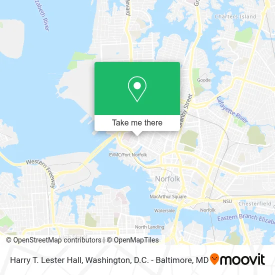 Harry T. Lester Hall map