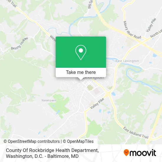 County Of Rockbridge Health Department map