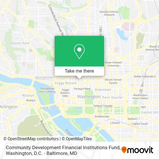 Community Development Financial Institutions Fund map