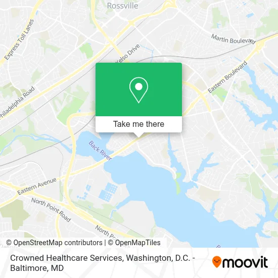 Crowned Healthcare Services map