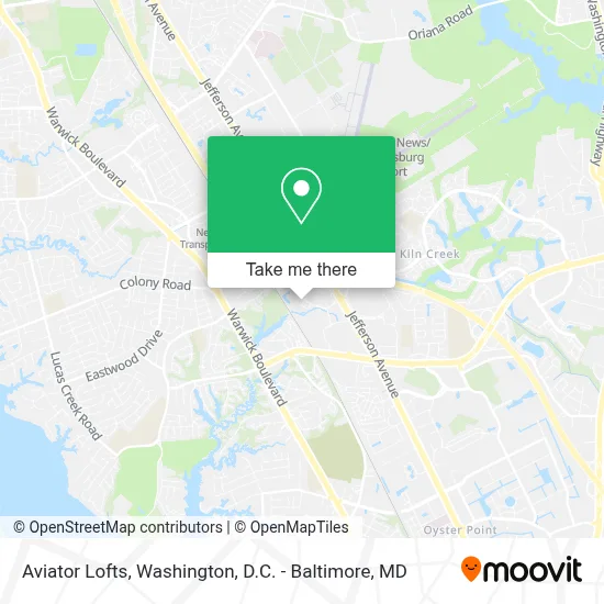 Aviator Lofts map