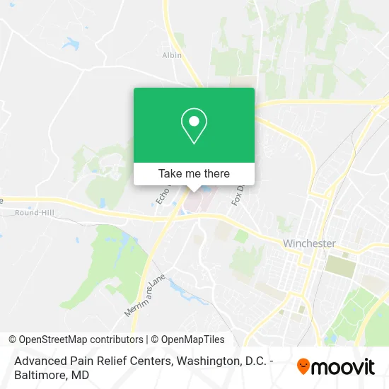 Advanced Pain Relief Centers map