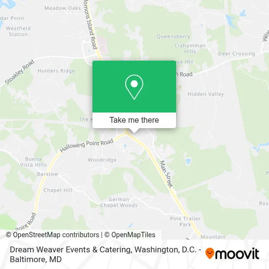 Dream Weaver Events & Catering map