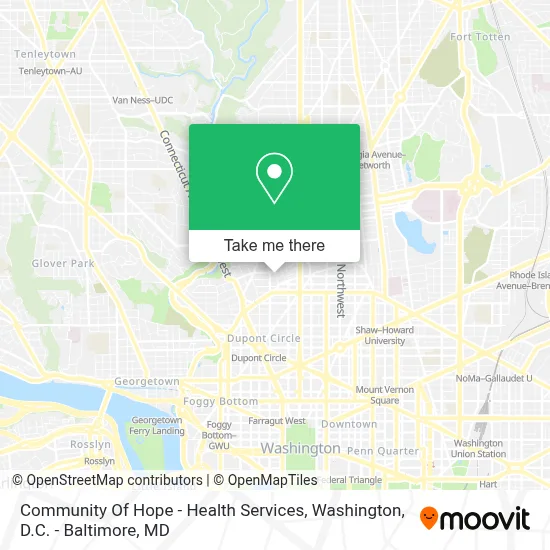 Community Of Hope - Health Services map