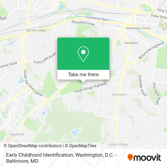Early Childhood Identification map