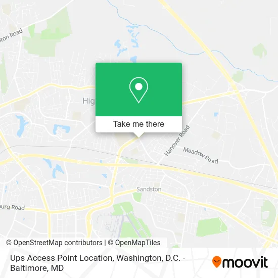 Ups Access Point Location map