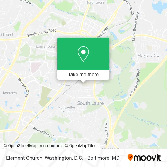 Element Church map
