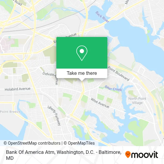 Bank Of America Atm map