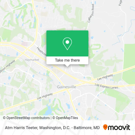 Atm Harris Teeter map