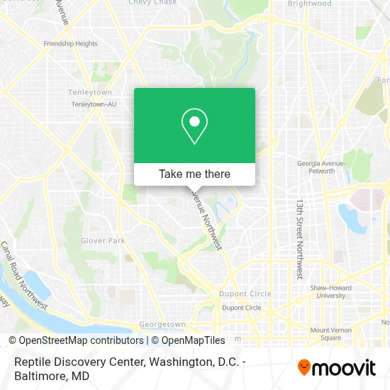 Reptile Discovery Center map