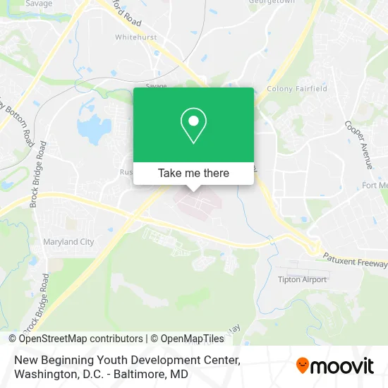 New Beginning Youth Development Center map