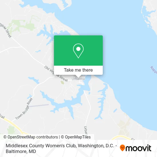 Middlesex County Women's Club map