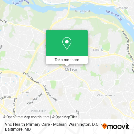 Vhc Health Primary Care - Mclean map