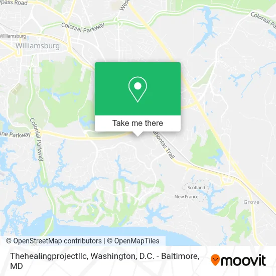 Thehealingprojectllc map
