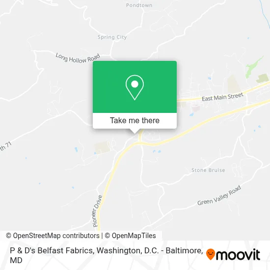 P & D's Belfast Fabrics map
