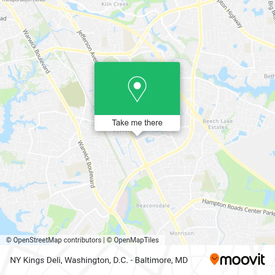 NY Kings Deli map