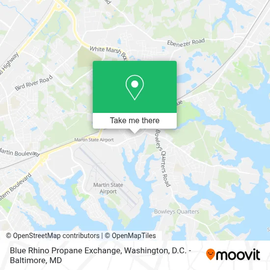 Blue Rhino Propane Exchange map