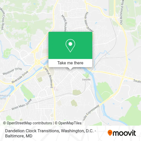 Dandelion Clock Transitions map