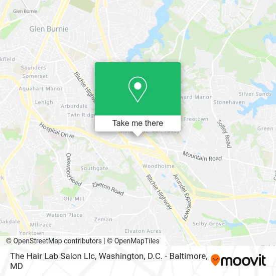 The Hair Lab Salon Llc map