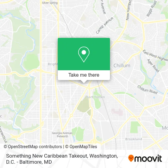 Something New Caribbean Takeout map