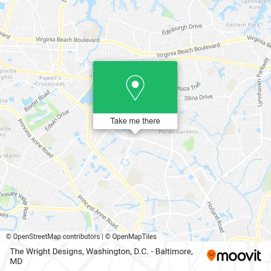 The Wright Designs map
