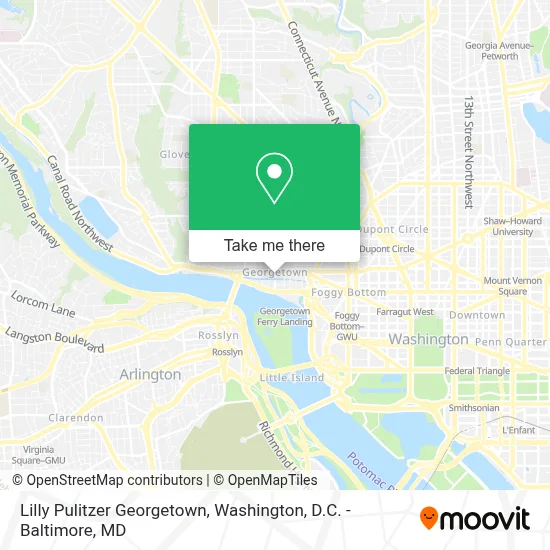 Lilly Pulitzer Georgetown map