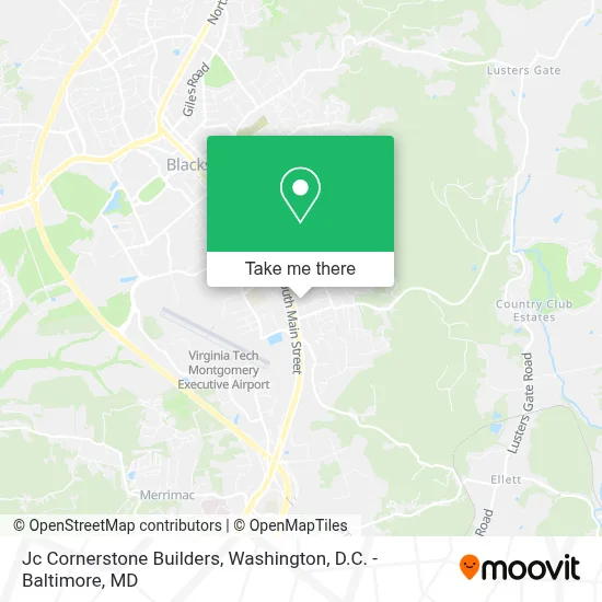 Jc Cornerstone Builders map