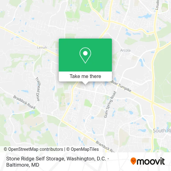 Stone Ridge Self Storage map