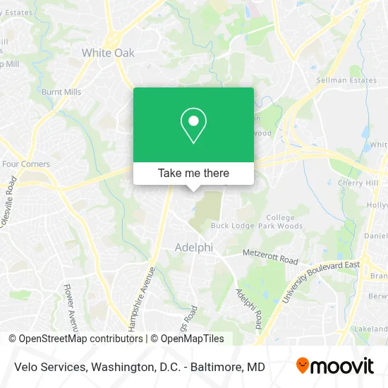 Velo Services map