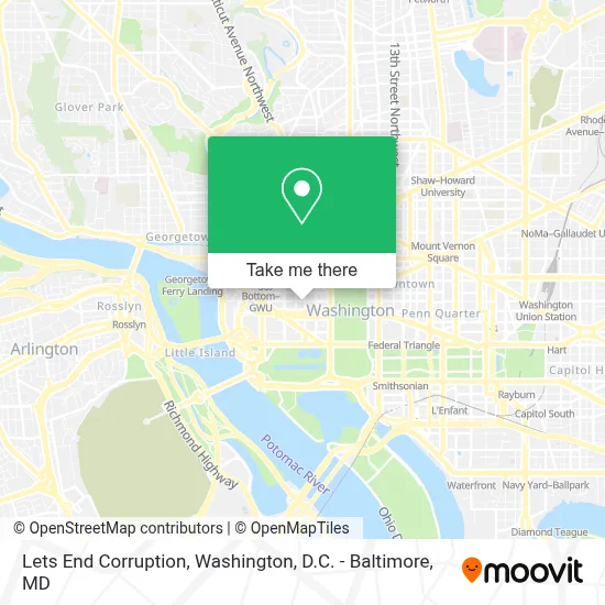 Lets End Corruption map