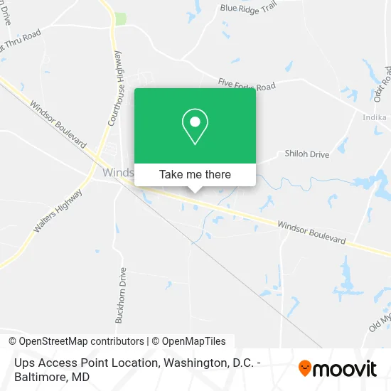 Ups Access Point Location map