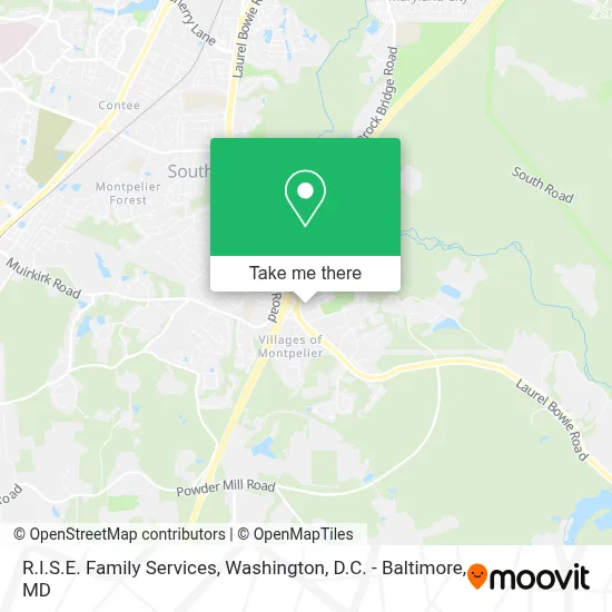R.I.S.E. Family Services map