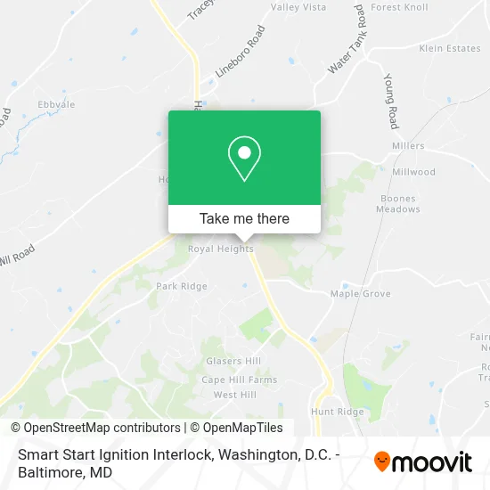 Smart Start Ignition Interlock map