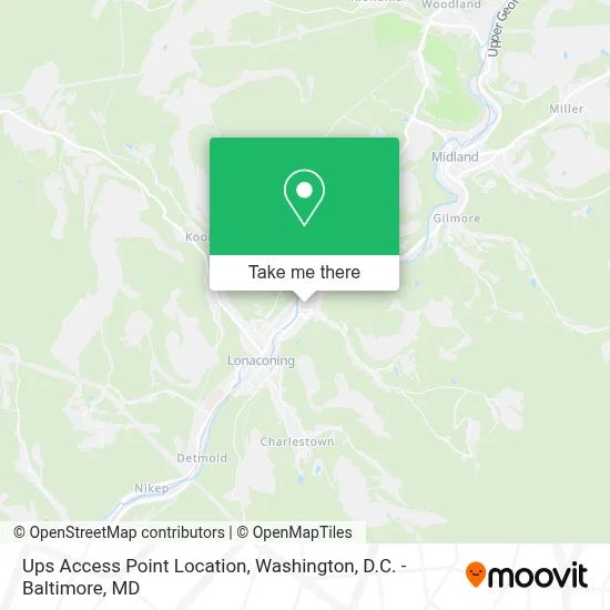 Ups Access Point Location map