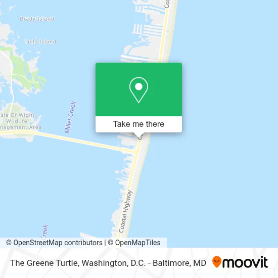 The Greene Turtle map