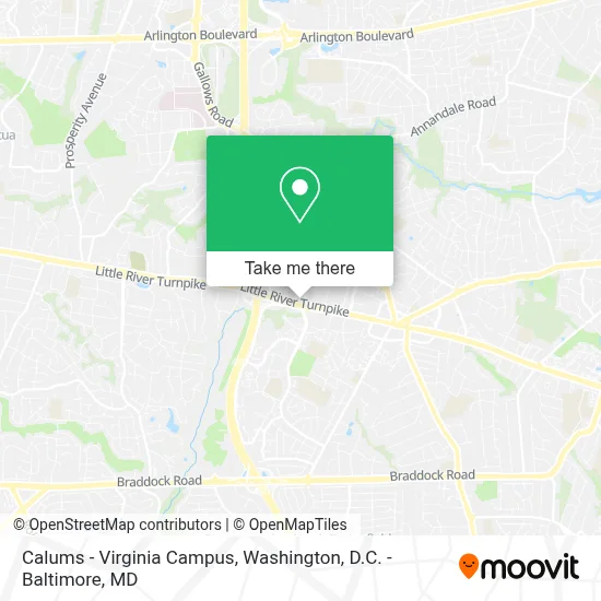 Calums - Virginia Campus map