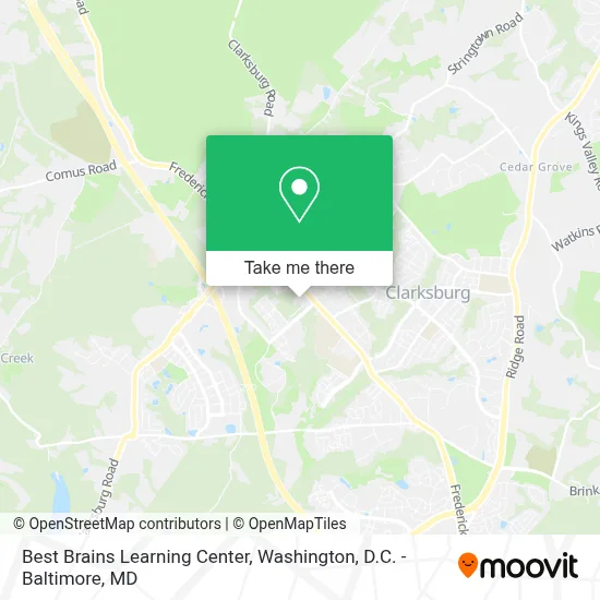 Best Brains Learning Center map