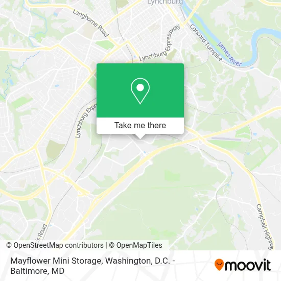 Mayflower Mini Storage map