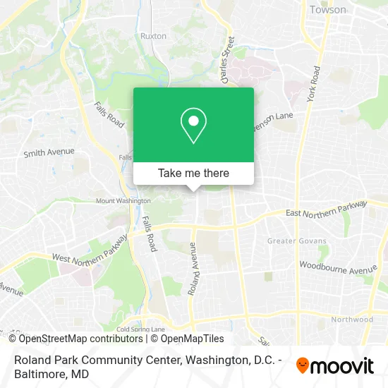 Roland Park Community Center map