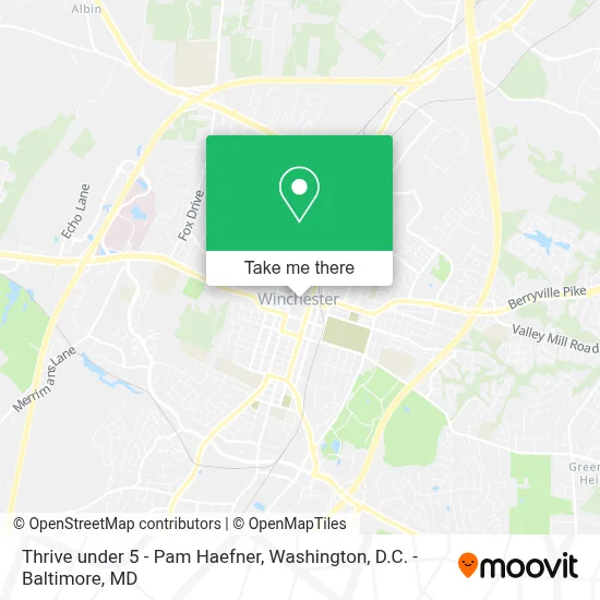Thrive under 5 - Pam Haefner map