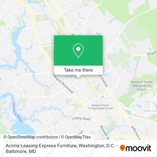 Acima Leasing-Express Furniture map