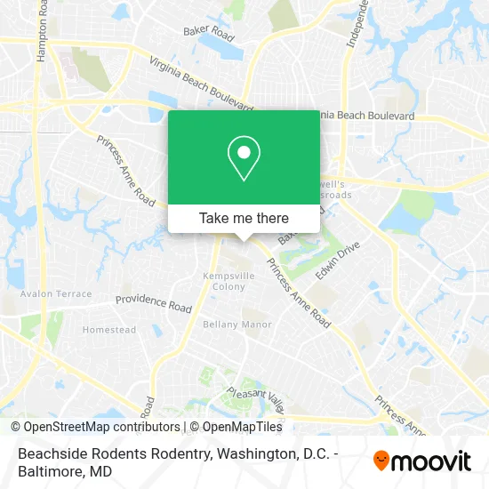 Beachside Rodents Rodentry map
